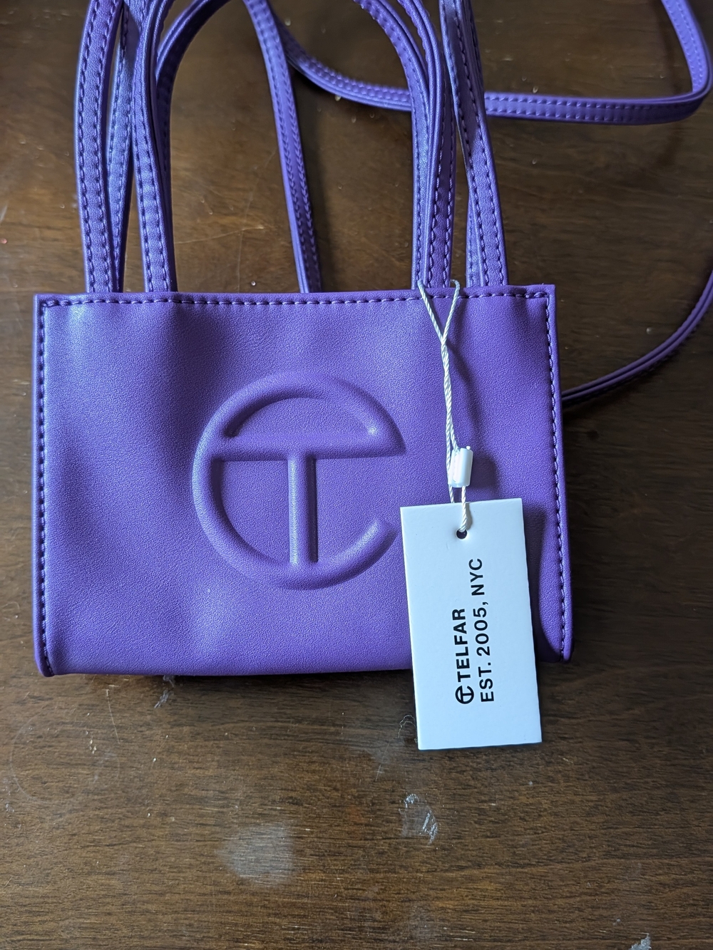 Telfar Purple Mini Tote Crossbody